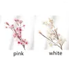 Decorative Flowers Artificial Cherry Blossom Flower Silk Sakura Fake Simulation Branch DIY Prop For Wedding Festival Party Home Decor