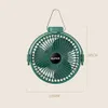 New USB Rechargeable Mini Fan 360 Rotation 3 Gears Ceiling Fan Table Desk Fan Portable Hanging Fan for Camping Tent Outdoor Home