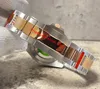 Versão U1 Luxury Mens Relógios 40mm Cerveja de raiz 126715 126711 Hora Mão de cerâmica ajustável Boldura automática Movimento automático Dois tons Rosegoldsteel St9 Pulseira Pulseira Relógios de pulseira