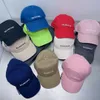 Erkekler Spor Tarzı Tasarımcı Top Cap Kadınlar Yaz Tatil Seyahati Dating Candy Renk Mektubu Baskı Casquette