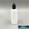 500Pcs 120ml E Liquid Bottles Translucent PE Plastic Dropper Empty E Juice Bottle 120 ml with Colorful Tamper ChildProof Cap Long Tips factory outlet