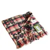 Foulards Designer Nouveau style Laine Cachemire Allongé Écharpe pour Femmes Automne Hiver Double face Lettrage Plaid Gland Châle chaleur Q2OJ