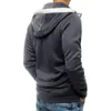 Herrtröjor tröjor fitness fritid tröja färg hoodie vinter jogging blixtlås matchande sport pullover toppar