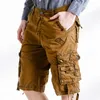 Military Summer Casual Vintage Pocket Cargo Men's Plus Size 44 Coat Fashion Tie Dye Cotton Camo Shorts P230524