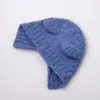 Boinas 2023 Crólies de inverno Mulheres fofas Cut Hat Crochet Costume Fizes Chapé