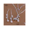 Ohrringe Halskette Mix Stil Gleicher Preis Damen Sterling Silber Platte Schmuck Sets Mode Hochzeit 925 Ohrring Set Gts34A Drop Lieferung Dhcal