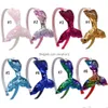 Fasce Neonate Coda di sirena Bastoncini per capelli Bambini Paillettes Fascia Accessori per boutique Cerchio per bambini 8 colori Copricapo Drop Deliv Dhwrc