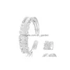 Boucles d'oreilles collier ensemble Kellybola à la mode luxe Dubaï Noble charme brillant mariée ouvert bracelet bague ensembles pour les femmes fête Dhgarden Dhbsv