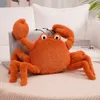 Dolls de pelúcia 22/60cm Funny Intresting Simulating Sea Anime Red Lobster Crab Charc Chela Cabelo Cabelo Plexugo Presentes de Aniversário para Crianças 230525