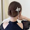 Vintage chiński w stylu fryzjer frędzle bręki perły spinki do włosów eleganckie motyle kwiatowe piny fryzury