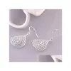 Charm Womens Sterling Sier Plated Hollow Flower örhängen GSSE548 Fashion 925 Plate Earring Jewelry Gift Drop Delivery Dhuyw