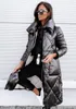 Kadın Trençkotları Uzun Ceket Kadınlar 2023 Kırış Ceketler Sonbahar Kış Kış Sıcak Sıcak Sıradan Fermuarı Moda Cep Putaltılar Dış Giyim S-5XL