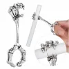 hand bone smoking cigarette holder smoking ring thick clip skeleton pattern joint ring finger accessories gift for man women pipes ZZ