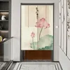 Rideau chinois Lotus porte cloison ménage salle de bain cuisine Feng Shui Noren