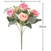 Decorative Flowers & Wreaths Artificial Rose Daisy Flower Bouquet Table Bedroom Living Room Decoration Wine Cabinet Shop Creative DecDecorat