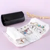 Sacs de rangement Roll Foldable Jewelry Case Bag Grande capacité sans pli pour colliers Boucles d'oreilles Bagues Bracelets