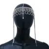 Autres accessoires de mode Multicouche strass frange tête chaîne front bandeau indien africain bohème cheveux accessoires diadème coiffure cheveux juif J230525