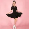 Scen Wear Latin Dancing Dress for Girls Ballroom Practice Black Salsa Dance Dresses Costume Outfit Tap JL1790