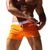 Burst Lycra Tyg Låg midja Färg Speed Dry Trunks Men's Fitness Sports