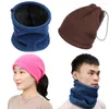 Halsdukar utomhus tjock sjal termisk varm cirkel wrap stickad halsduk varmare mössa skidbalaclava hatt fleece snood