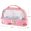 Blyertsfodral stor kapacitet estuche transparent penna kalemlik estojo brevpapper box cosas kawaii para la escuela etui