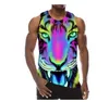 Nowy druk 3D Zabawny Summer Rainbow Graphic Tank Top Fashion Men Mężczyznę Kobiety TrackSuits Crewneck Kamizelka plus rozmiar S-6xl Harajuku006