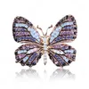 Broches Broches Grand Cristal Strass Papillon Pour Femmes Printemps Insecte Broche Pin Manteau Mode Banquet Cadeaux De Mariage Drop Delive Dhl8Y