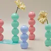 Vases Jade Color bubble vase creative small flower stand glass vases decorative vase home decoration accessories for living room 230525