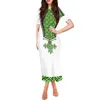 Feestjurken vrouwen elegante sexy jurk zomer mode lotus blad korte mouw slanke avond chic en vestido