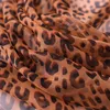 Scarves Women Leopard Print Silky Scarf Shawls Sun Protection Female Gauze Long Beach Wraps