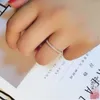 Eternity Promise Bandring Weißgold gefüllt Micro Pave Zirkon CZ Charm Verlobung Eheringe für Frauen Fingerschmuck