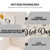 Dinnerware Conjunta 100 PCs de Recipientes de Take Out Paper Serving Bandey Snack Box Batying Bandeys