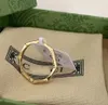 Anelli di design di lusso per donna uomo marchio di tendenza moda anello in oro rosa coppia argento sterling nuovo stile regalo di festa Personalizzato con confezione regalo originale GG'G Taglia 5-10