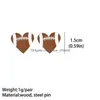 Stud Heart Sports Baseball Earrings Rugby Football Basketball Wooden Fashion Accessories Gift Drop Delivery Jewelry Dhfm6