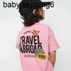 T-shirt in puro cotone primavera/estate per bambini e bambine 23ss Summer New Medaglia stile outdoor con stampa ricamata T-shirt a maniche corte per bambini