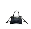 Evening Bags Luxury Hourglass Shoulder Bag Designer Bag Black Crocodile embossed small Crossbody bag Fashion personality Half Moon Handbag Clutch bag