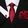 Heren banden zwarte paisley zijden stropdas hanky manchetknopen set jacquard geweven zakelijke mode accessoires nekbindingen set formele manchetknopen zakdijk 3-delige s