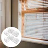 Curtain 8 Pcs Sheer Window Curtains Pull Bead Hook Hangers Clips Roller Blind Connector Tensioner 5X2.1cm Transparent Iron