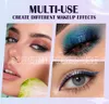 Impermeabile 10 colori glitter ombretto liquido trucco set lunga durata ombretto liquido altamente pigmentato luccichio metallico brillante ombretto scintillante cosmetici