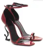Lüks Kadın Yüksek Topuklular Steel Opyum Sandal Tokalı Ayak Bileği Kayışı Metal Topuk Deri Sole Cassandra Lady Seathisit Pompalar İndirim Ayakkabı Kadın Sandalet