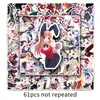 61Pcs Sexy Bunny Girls Stickers Pack Waterproof Vinyl Stickers Non-random for Car Bike Luggage Laptop Skateboard Scrapbook Water Bottle Decal