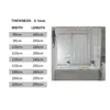 Tende da doccia Tenda trasparente Tenda da bagno in plastica bianca impermeabile Fodera da bagno trasparente Muffa PEVA Home Luxury con ganci 230525