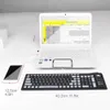 Tastaturen Tastaturen Tastentastatur Buchstaben Silikon-Layout USB-Schnittstelle Tastatur Weiche und langlebige Tastatur PC Desktop Laptop