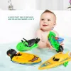 Bath Toys 1Pc Speed Boat Ship Wind Up Float In Water Kid Toys Classic Clockwork Winter Shower Bath for Children Boys 230525