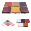 Colorful PU Leather Protect Shell Cigarette Case Herb Tobacco Preroll Rolling Stash Box Portable Elastic Band Smoking Housing Lighter Container Holder