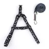 Hondenharnas ontlees nylon bedrukte verstelbare huisdier kraag puppy katten dieren accessoires ketting touw fy2893 0526