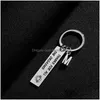 Key Rings New Stainless Steel I Thanks For All The Orgasms 26 Letters Initial Keychain Jewelry Accessorie Drop Delivery Dhssp