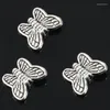 Minchas 30pcs Tibetano-Silver Butterfly Spacer Choffra