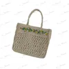 Evening Bags Casual Lemon Str Women Handbags Paper Woven Large Tote Bag Handmade Summer Beach Crossbody Bags Bali Big Shopper Purses 2023 T230526