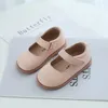 Sneakers buty dla dzieci dla dziewczynki jesienne łuk księżniczka skóra stała kolor Mały płaskie obcasy Toddler SMG211 230525